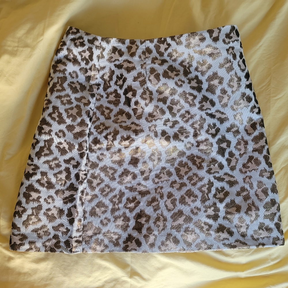 NWT Lilly pulitzer leopard jacquard skirt
